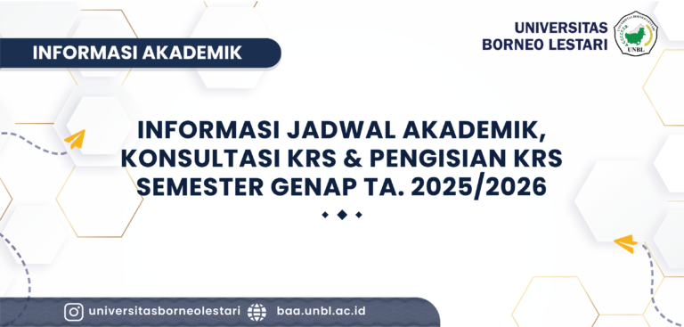 INFORMASI JADWAL AKADEMIK, KONSULTASI KRS & PENGISIAN KRS SEMESTER GENAP TA. 2025/2026